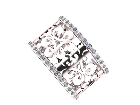 Eternal Elegance Filigree Band 3D Модель