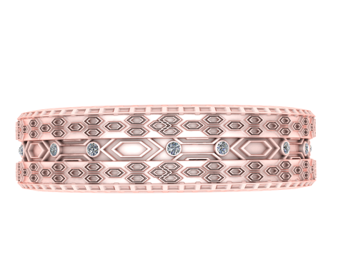 Regal Hexa Pattern Band Modello 3D