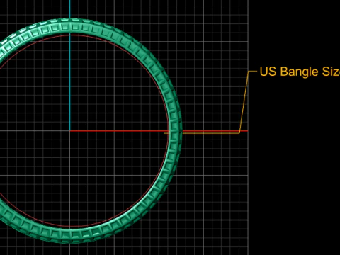 Regal Hexa Pattern Band 3D Model