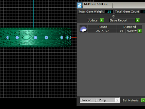 Regal Hexa Pattern Band 3D Model