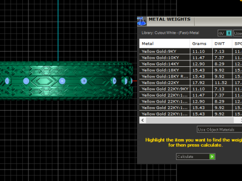 Regal Hexa Pattern Band Modello 3D