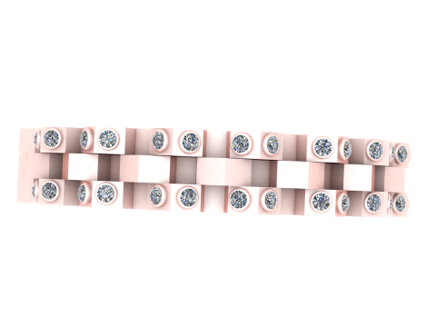 Imperial Gear Gemstone Band 3D 模型