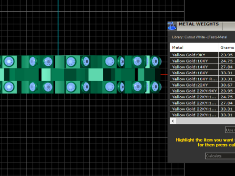 Imperial Gear Gemstone Band 3D 模型