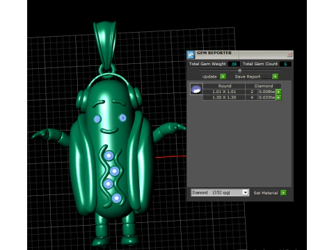 3D Gold Pendant 3D Printable Model 3D Print Model