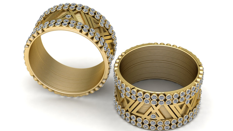UNIQUE DESIGN RING 3D PRINTABLE MODEL 3D Print Model .c4d .max .obj .3ds .fbx .stl .blend