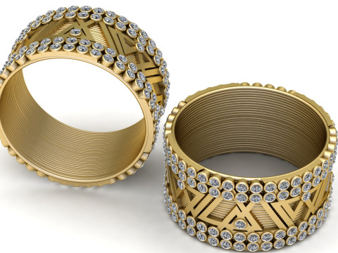 UNIQUE DESIGN RING 3D PRINTABLE MODEL 3D Druckmodell