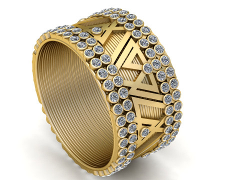 UNIQUE DESIGN RING 3D PRINTABLE MODEL 3D Print Model