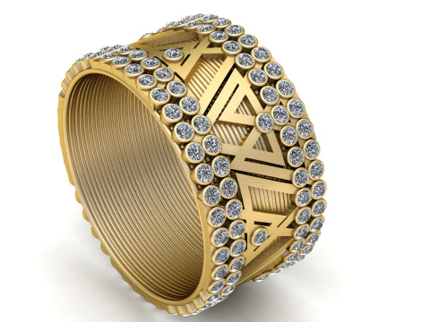UNIQUE DESIGN RING 3D PRINTABLE MODEL 3D Print Model