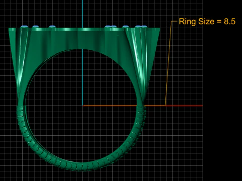 GOLD DESIGN RING 3D PRINTABLE MODEL 3D Print Model