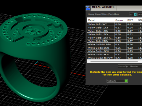 3D GOLD RING 3D GOLD PRINTABLE MODEL 3D Print Model