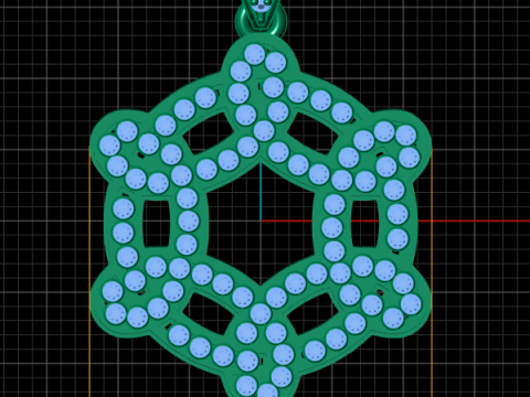 Twisted Circle Diamond Pendant 3D PRINTALE MODEL Modello di stampa 3D