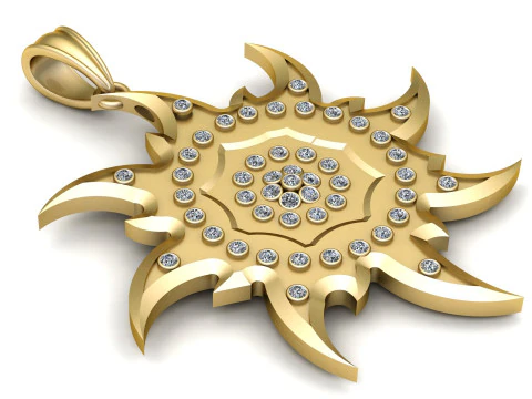 Round Prong Pendant 3D PRINTABLE MODEL 3D Print Model