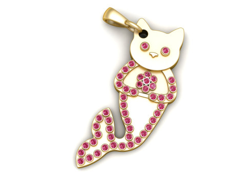 DOLPHANT GOLD PENDANT 3D PRINTABLE MDOEL 3D 프린트 모델