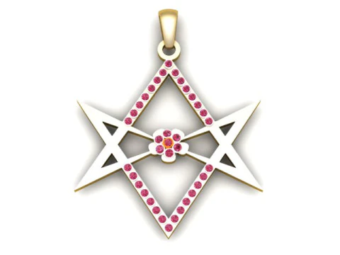 Pingente de estrela de prata MODELO 3D PARA IMPRIMIR Modelo de Impressão 3D