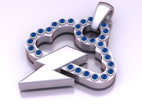 CLOUD LOIGHTING GOLD PENDANT 3D PRINTALBE MODEL 3D Принт Модель