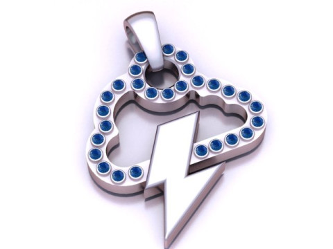 CLOUD LOIGHTING GOLD PENDANT 3D PRINTALBE MODEL 3D Druckmodell