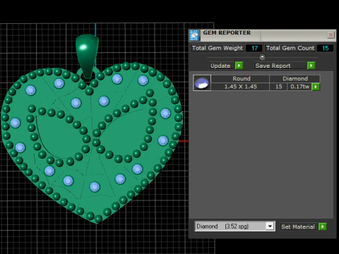 HEART GOLD PENDANT 3D PRINTABLE MODEL 3D Print Model
