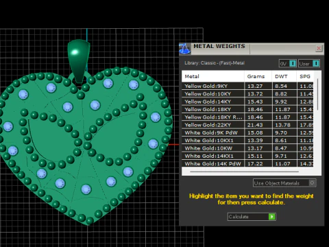 HEART GOLD PENDANT 3D PRINTABLE MODEL 3D Print Model
