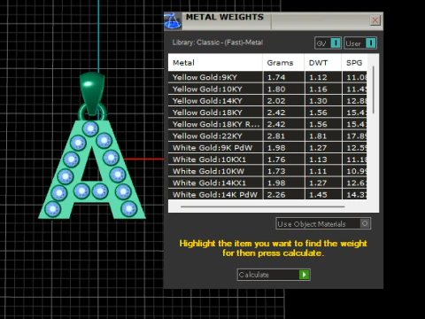 A ALFABEHTS GOLD PENDANT 3D RINTABLE MODEL 3D Print Model