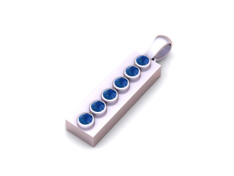 I ALPHABETS GOLD PENDANT 3D PRINTABLE MODEL Modello di stampa 3D