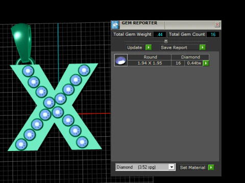 X ALPHABETS GOLD PENDANR 3D PRINTABLE MODEL 3D Print Model