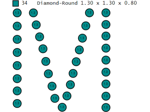 M ALPHABTTES PINGENTE DE OURO 3D IMPRIM&iacute;VEL MODELO Modelo de Impressão 3D
