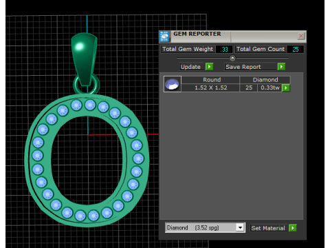 9O ALPHABETS GOLD PENDANT 3D PRINTABLE MODEL 3D Print Model