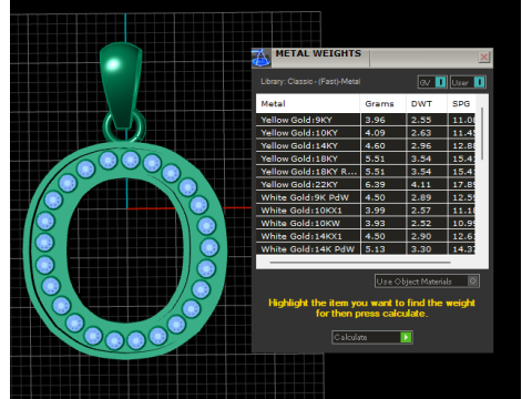 9O ALPHABETS GOLD PENDANT 3D PRINTABLE MODEL 3D Print Model