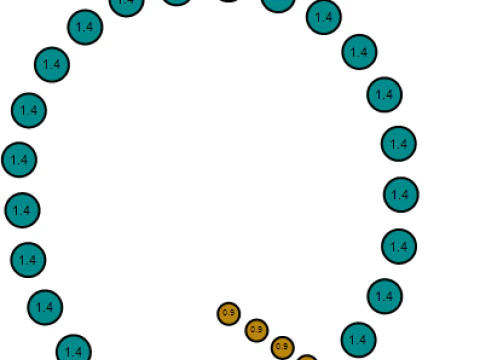 Q ALFABETOS PINGENTE DE OURO 3D IMPRIM&iacute;VEL MODELO Modelo de Impressão 3D