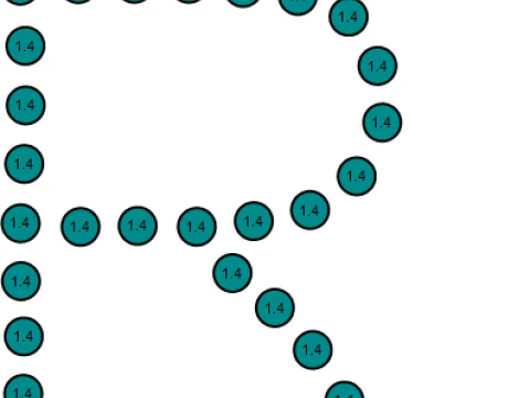 R ALFABETOS PINGENTE DE OURO 3D IMPRIM&iacute;VEL MODELO Modelo de Impressão 3D