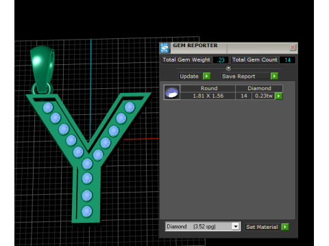 Y ALPHABETS GOLD PENDANT 3D PRINTABLE MODEL 3D Print Model