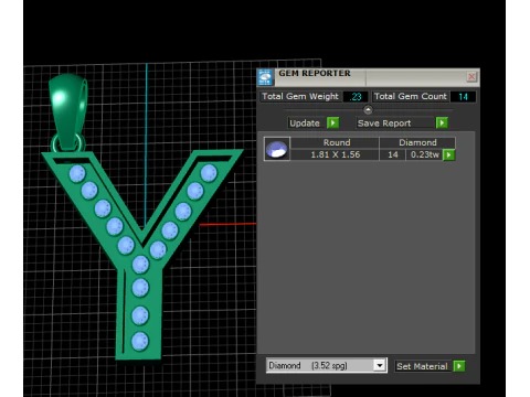 Y ALPHABETS GOLD PENDANT 3D PRINTABLE MODEL 3D Print Model