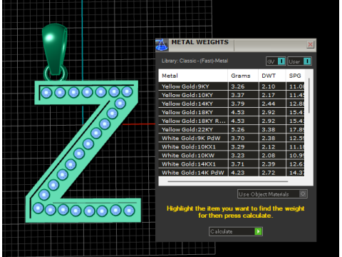 Z ALPHBETS GOLD PENDANT 3D PRINTABLE MODEL 3D Print Model