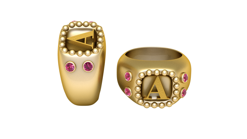 3D GOLD RING 3D Printable Model Modello di stampa 3D .c4d .max .obj .3ds .fbx .stl .blend 