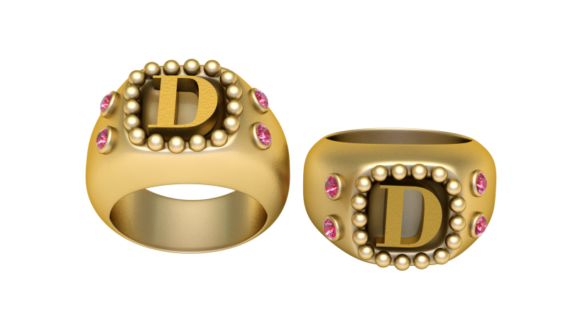 D DESIGN GOLD RING 3D PRINTABLE MODEL 3D प्रिंट मॉडल .c4d .max .obj .3ds .fbx .stl .blend 