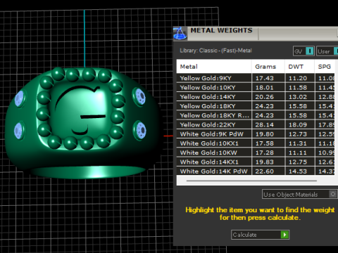 H ALPHABETS GOLD RING 3D PRINTABLE MODEL 3D 프린트 모델