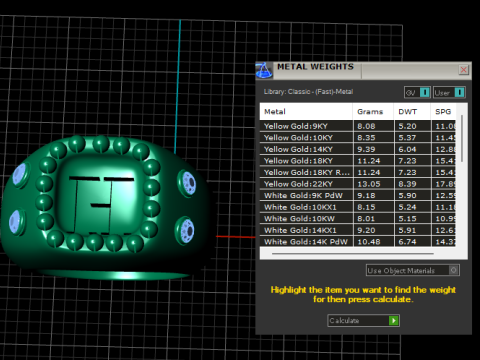 H ALPHABETS GOLD PENDANT 3D PRINTABLE MODEL 3D Print Model
