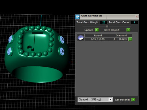 J ALPHABTES GOLD PENDANT 3D PRINTABLE MODEL Modello di stampa 3D