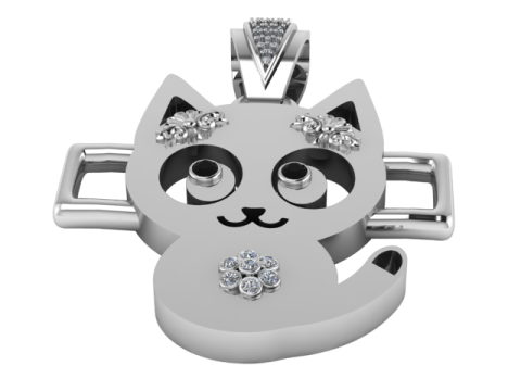 Sparkle Cat Pendant 3D 模型