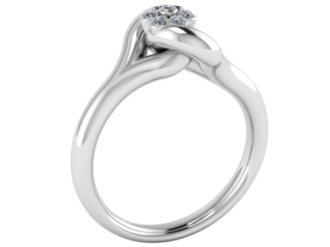 Yellow Gold Pendant Ring 3D Model