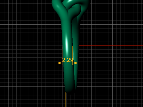 Yellow Gold Pendant Ring 3D Model
