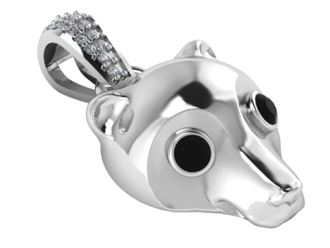 Kids gold locket pendant 3D Model