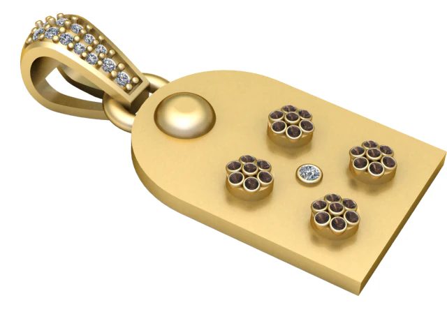 Glamira pendant 3D Model .c4d .max .obj .3ds .fbx .stl .blend 