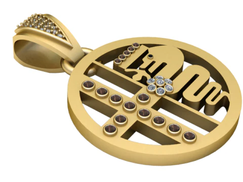 エジプトのピラミッドペンダント 3Dモデル