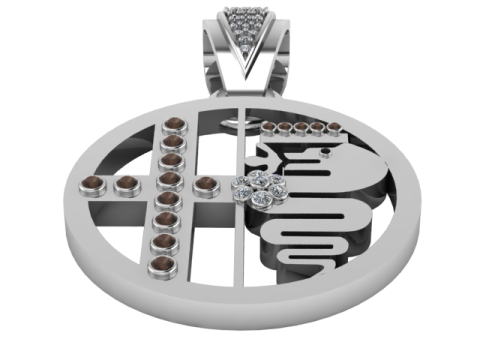 Egyptian pyramid pendant Model 3D