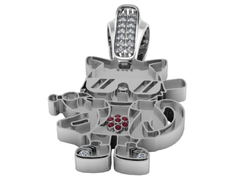 Cool bunny pendant 3D 模型