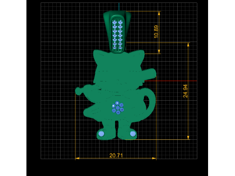 Cool bunny pendant 3D 模型