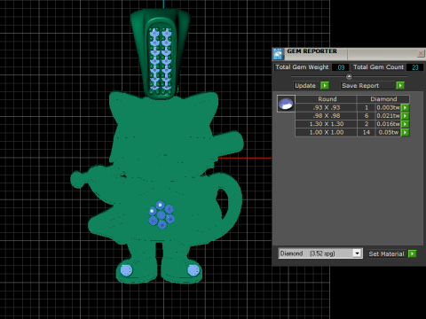 Cool bunny pendant 3D 模型