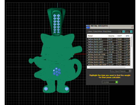 Cool bunny pendant 3D 模型