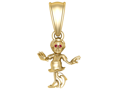 Quirky Dancing Lady Pendant 3D 模型